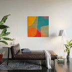 Colorful Modern Abstract Art III Wood Wall Art Gallery Image 2
