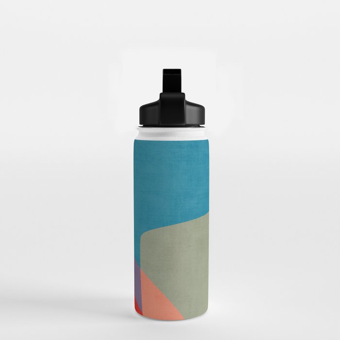 Colorful Modern Abstract Art III Water Bottle Gallery Image 2