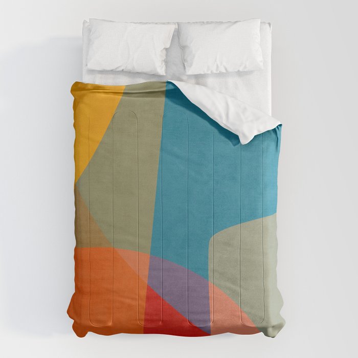 Colorful Modern Abstract Art III Comforter Gallery Image 1