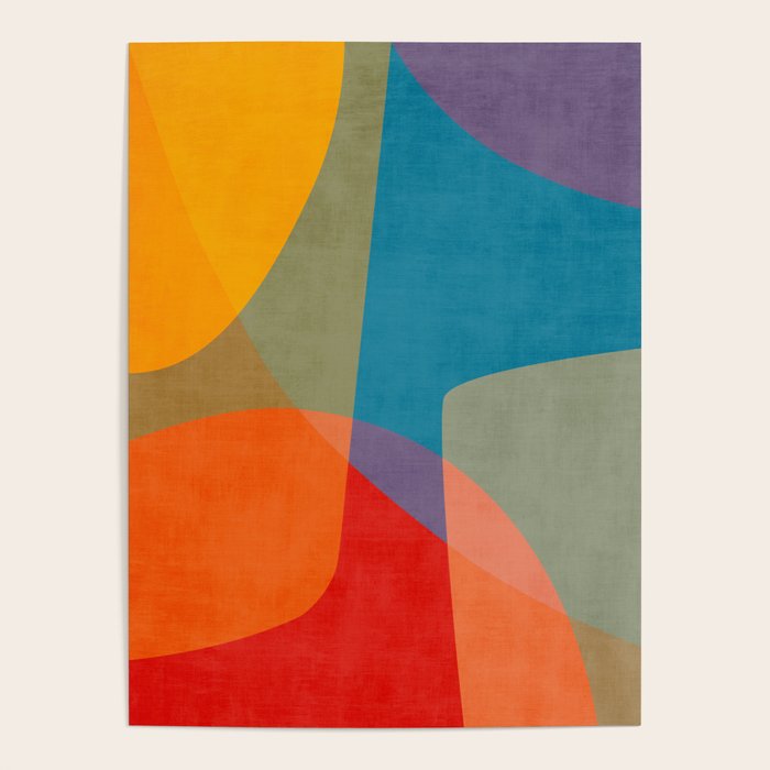 Colorful Modern Abstract Art III Poster Gallery Image 4