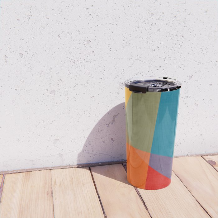 Colorful Modern Abstract Art III Travel Mug Gallery Image 4