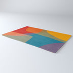 Colorful Modern Abstract Art III Rug Gallery Image 3