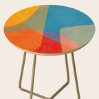 Colorful Modern Abstract Art III Side Table Gallery Image 2