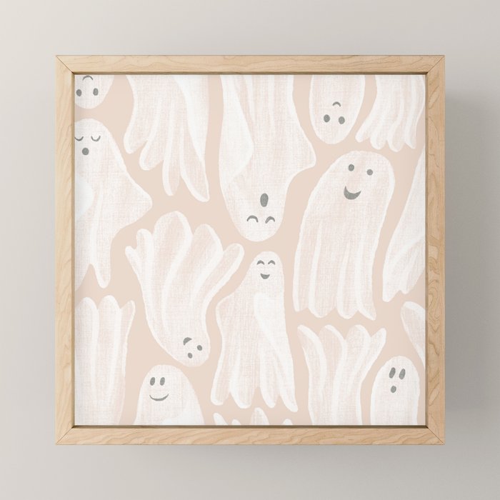 Gossamer Ghosts - blush neutral  Mini Art Print Gallery Image 1