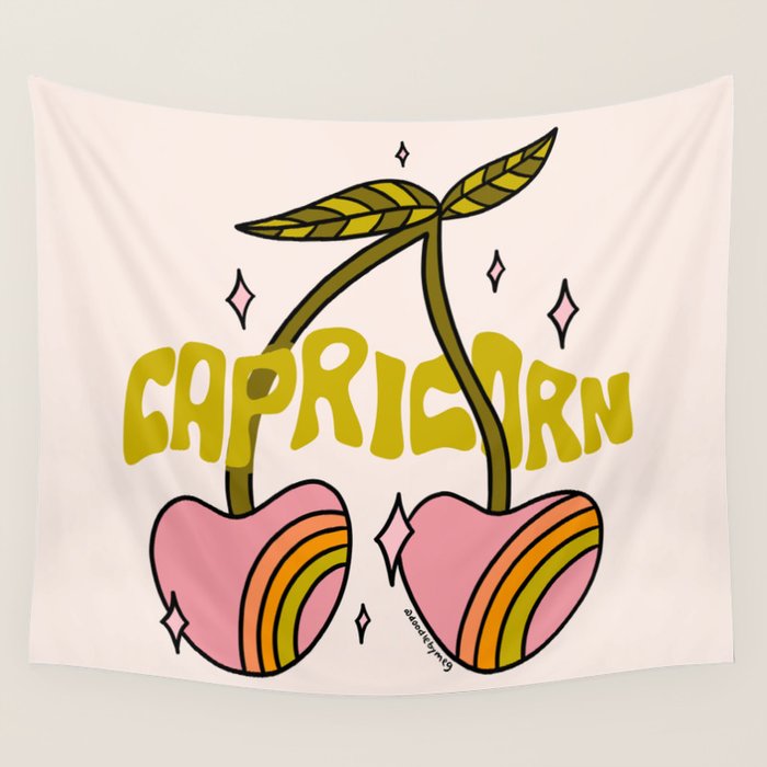 Capricorn Cherry Wall Tapestry Gallery Image 1