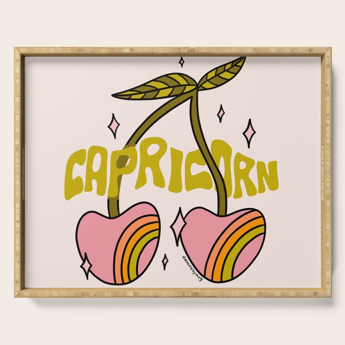Capricorn Cherry Serving Tray Gallery Image 1