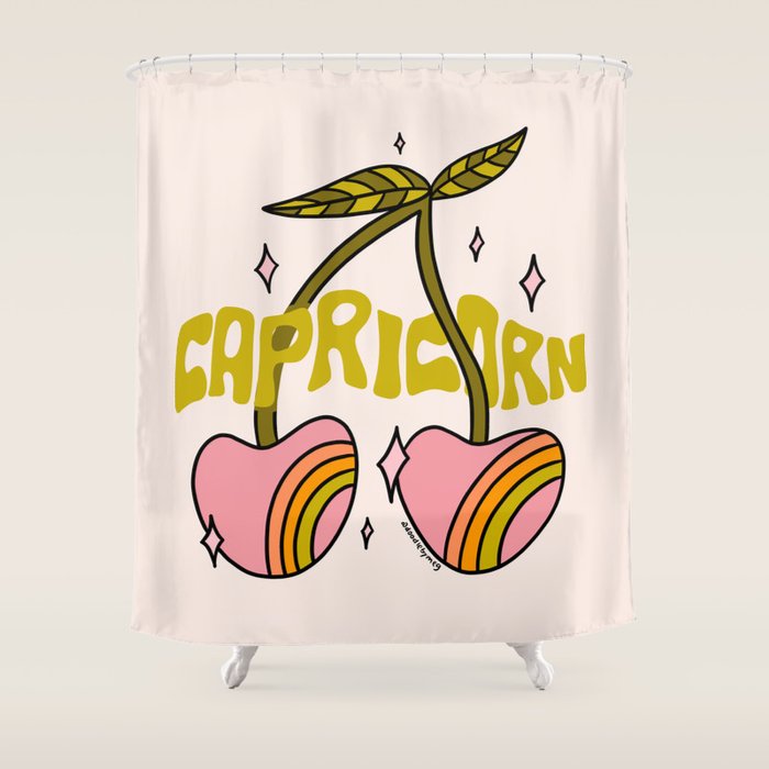 Capricorn Cherry Shower Curtain Gallery Image 1