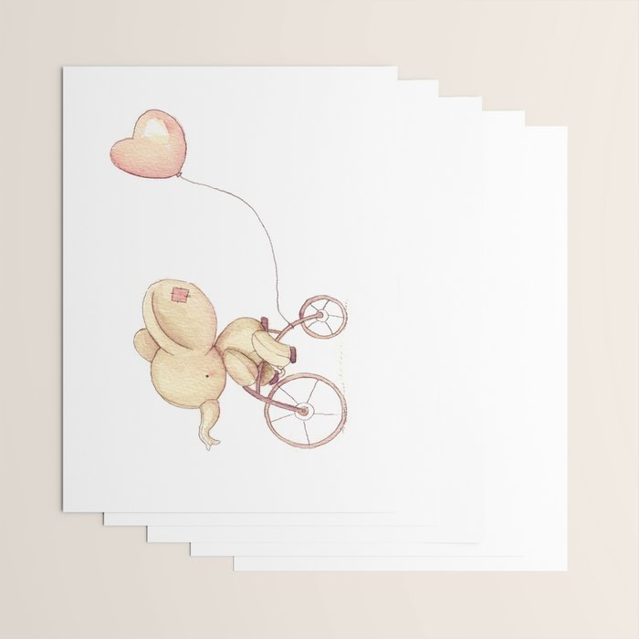 Elephant riding his bike Wrapping Paper Gallery Image 3