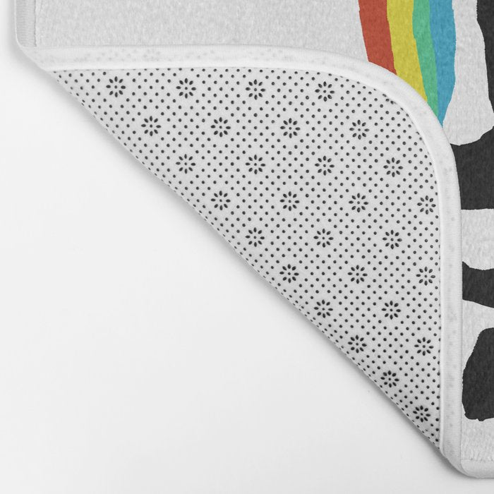 Rainbow cat Bath Mat Gallery Image 2