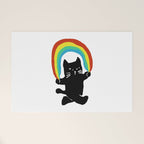 Rainbow cat Welcome Mat Gallery Image 1
