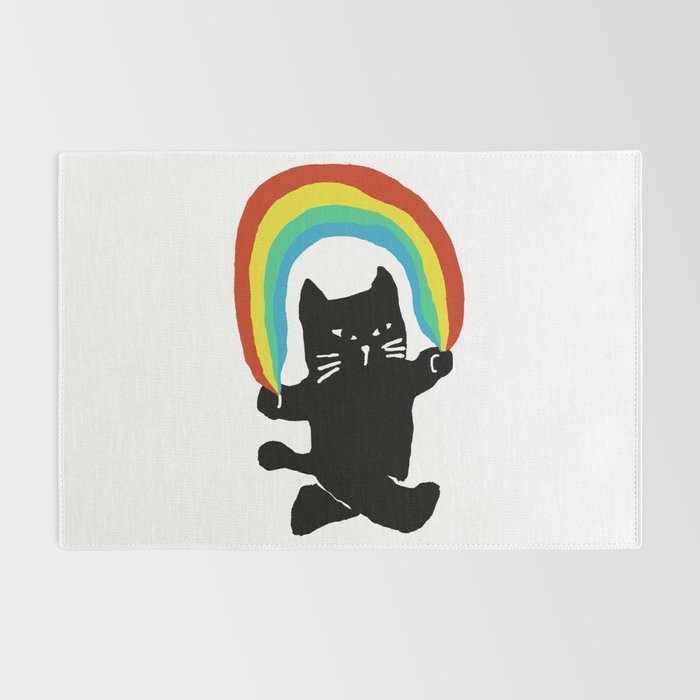 Rainbow cat Rug Gallery Image 2