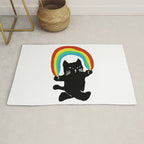 Rainbow cat Rug Gallery Image 1
