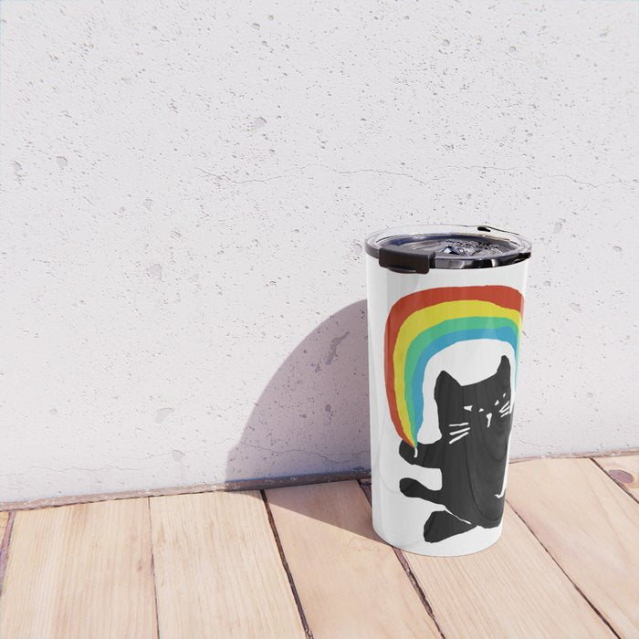 Rainbow cat Travel Mug Gallery Image 4