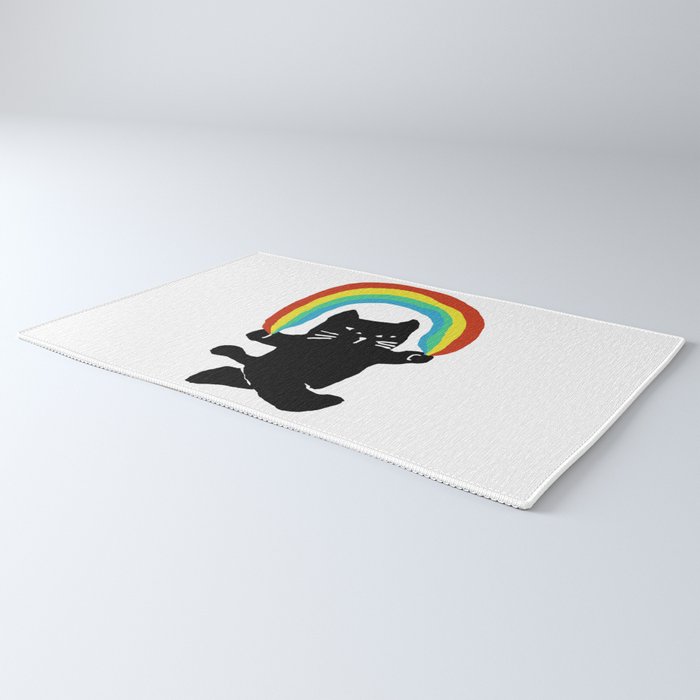 Rainbow cat Rug Gallery Image 3