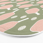 Preppy Pink Pickleball Bath Mat Gallery Image 3