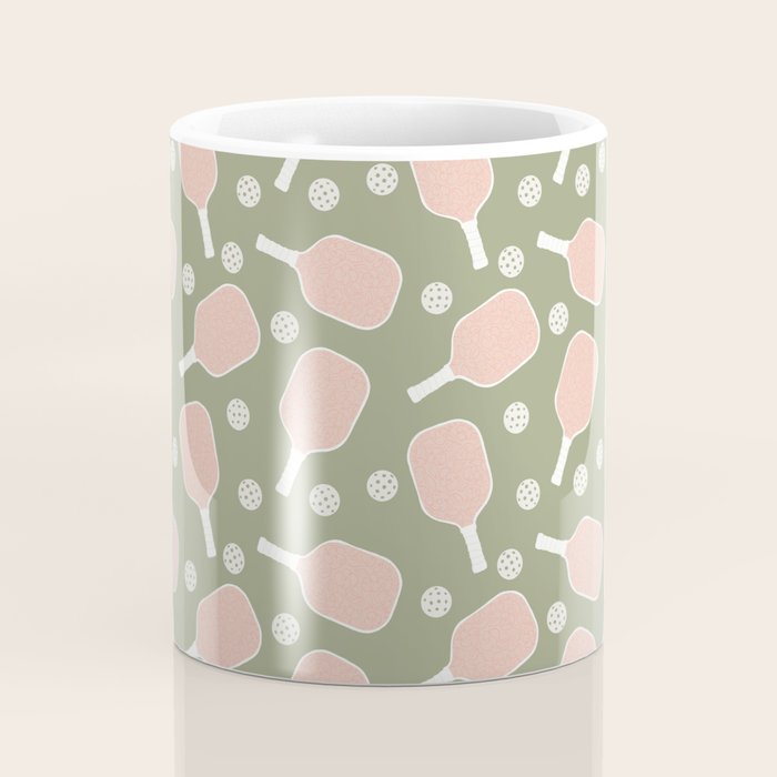 Preppy Pink Pickleball Coffee Mug Gallery Image 4