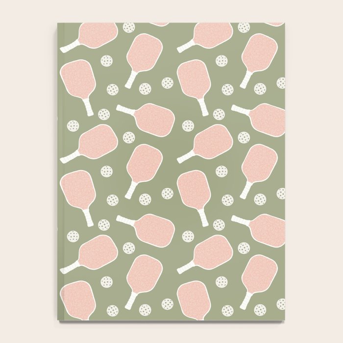 Preppy Pink Pickleball Notebook Gallery Image 4