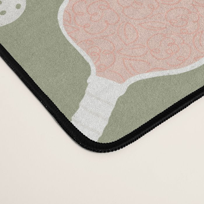 Preppy Pink Pickleball Desk Mat Gallery Image 4