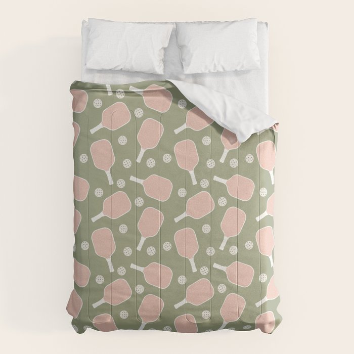Preppy Pink Pickleball Comforter Gallery Image 6