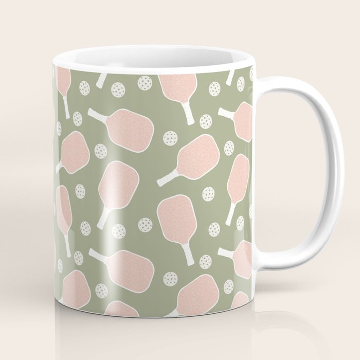 Preppy Pink Pickleball Coffee Mug Gallery Image 1