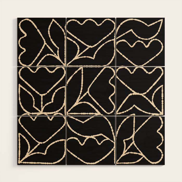 Tulip Grid Wood Wall Art Gallery Image 1