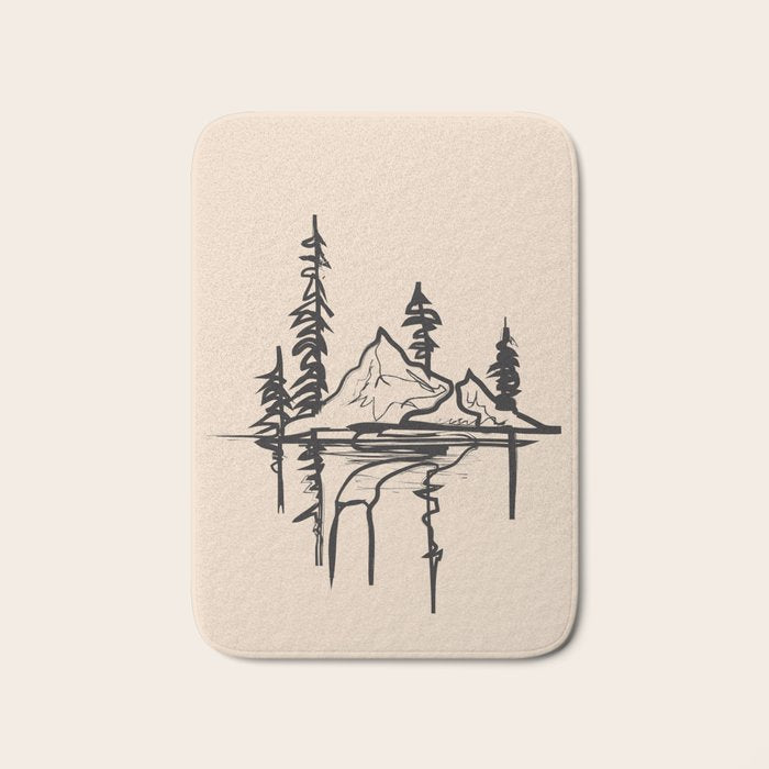 Abstract Landscape II Bath Mat Gallery Image 1
