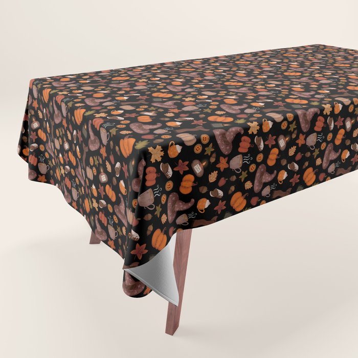 Cozy Halloween Tablecloth Gallery Image 1