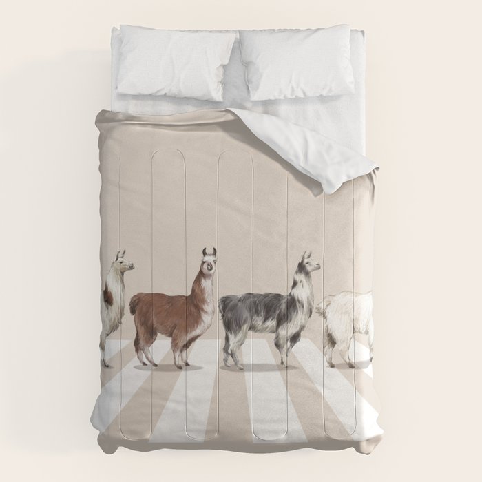 Llama The Abbey Road #2 Comforter Gallery Image 6