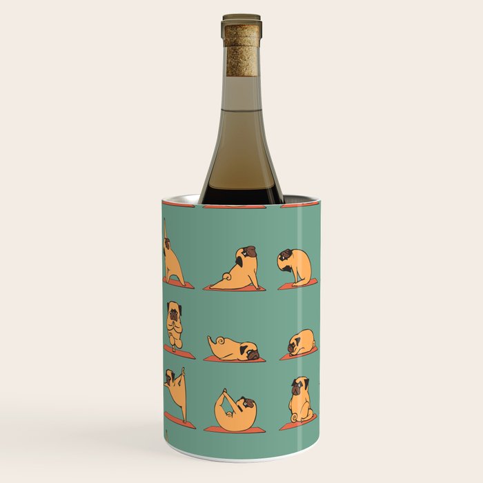 Pug Yoga Wine Chiller Gallery Image 3