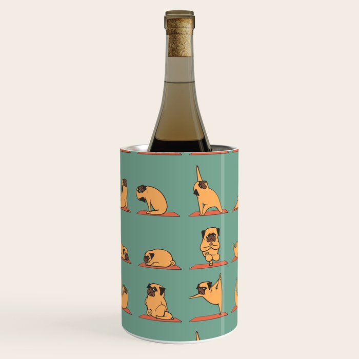 Pug Yoga Wine Chiller Gallery Image 1