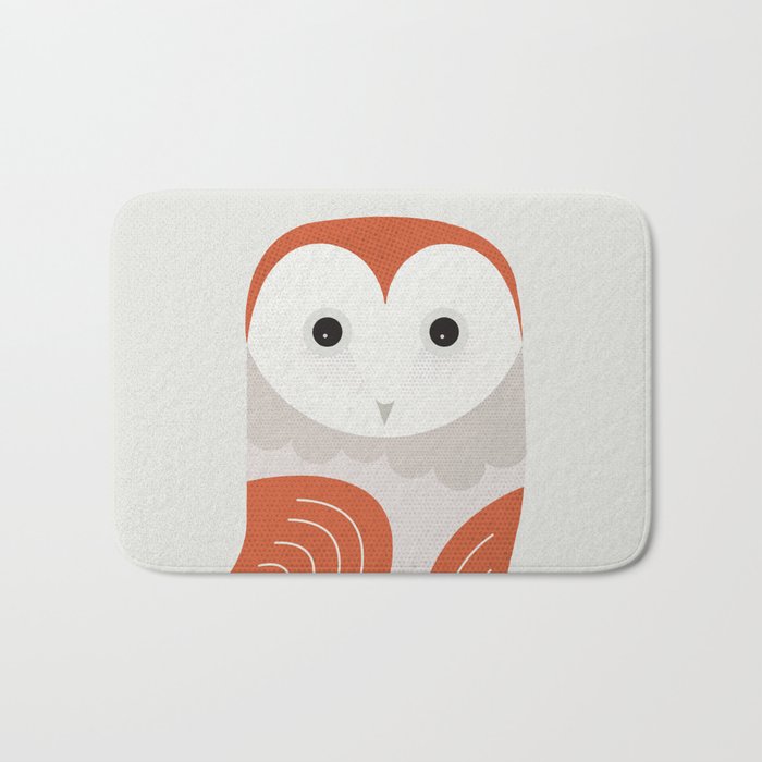 Whimsy Barn Owl Bath Mat Gallery Image 1