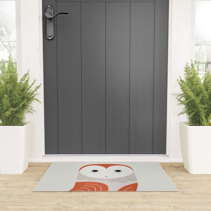 Whimsy Barn Owl Welcome Mat Gallery Image 3