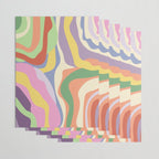 Retro Colorful Swirl Pattern Wrapping Paper Gallery Image 3