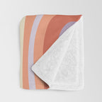 Retro Colorful Swirl Pattern Throw Blanket Gallery Image 3