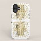 Hamsa Hand - Gold Palette iPhone Case Gallery Image 1