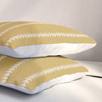 Minimal Triangles - Ochre Yellow Pillow Sham Gallery Image 3