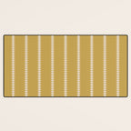 Minimal Triangles - Ochre Yellow Desk Mat Gallery Image 3