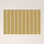 Minimal Triangles - Ochre Yellow Welcome Mat Gallery Image 1