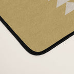 Minimal Triangles - Ochre Yellow Desk Mat Gallery Image 4