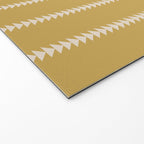 Minimal Triangles - Ochre Yellow Welcome Mat Gallery Image 2