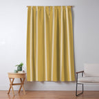 Minimal Triangles - Ochre Yellow Window Curtain Gallery Image 5