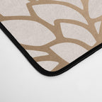 Floral Aesthetic in Dark Teal Green, Ivory and Gold Desk Mat Gallery Image 4