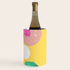 The Rare Bloom, Abstract Nature Floral Graphic, Eclectic Bohemian Modern, Pop of Color Illustration Wine Chiller Gallery Image 3