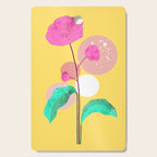 The Rare Bloom, Abstract Nature Floral Graphic, Eclectic Bohemian Modern, Pop of Color Illustration Cutting Board Gallery Image 1