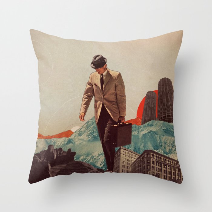 Leaving Their Cities Behind Throw Pillow Gallery Image 6