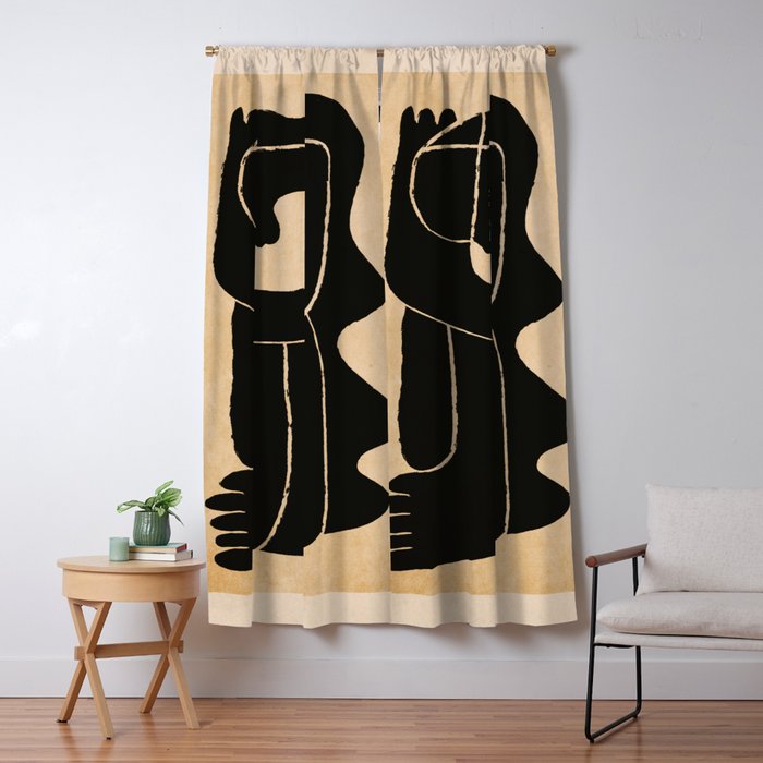 Abstract Figure  Window Curtain Gallery Image 5