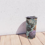 Vintage & Shabby Chic - Grey Botanical Lush Flowers Evening Garden Travel Mug Gallery Image 4