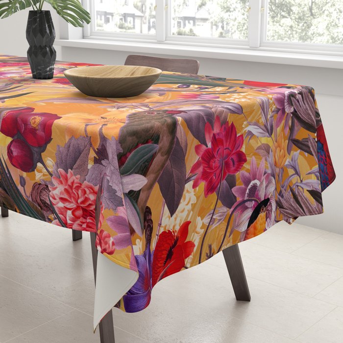 Floral and Birds XXVIII Tablecloth Gallery Image 3