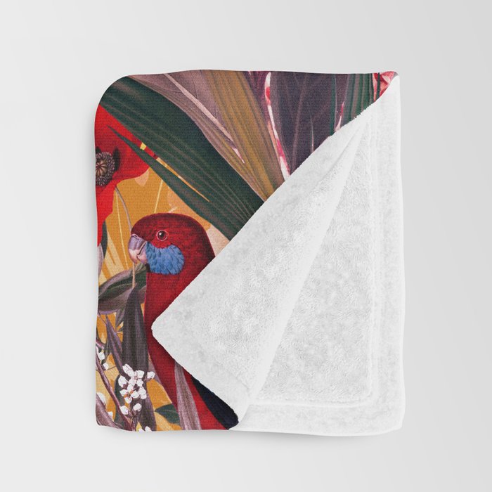 Floral and Birds XXVIII Throw Blanket Gallery Image 3