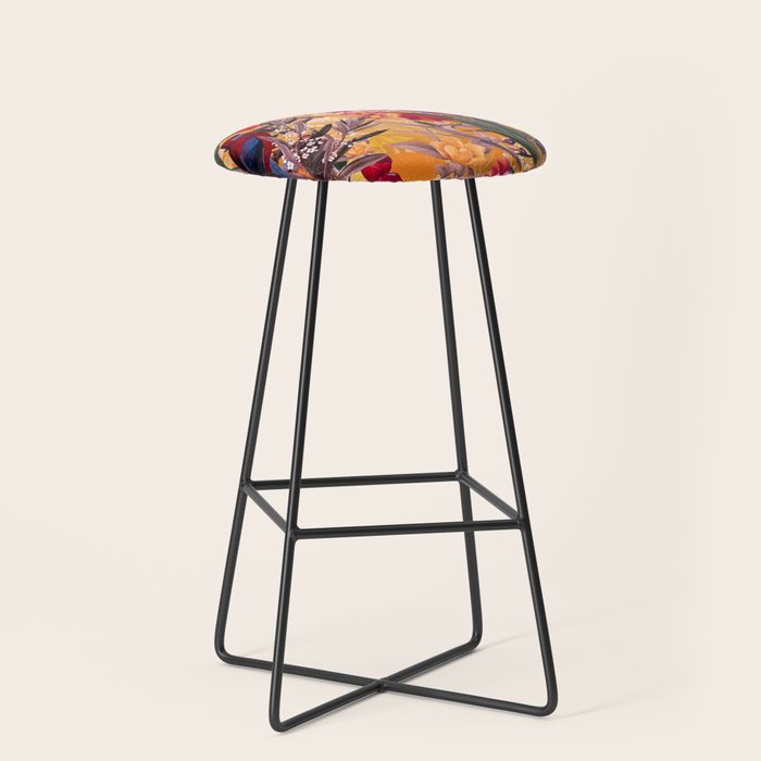 Floral and Birds XXVIII Stool Gallery Image 1
